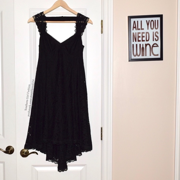 Free People Dresses & Skirts - FREE PEOPLE Party Dress Intricate Draped Mini Gown